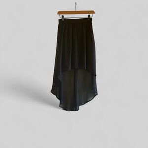 Dynamite Black Hi Low Skirt - XS